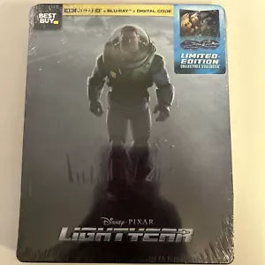 Disney Pixar LIGHTYEAR (STEELBOOK 4K Ultra HD +Blu-ray +Digital) Dented - Picture 1 of 3