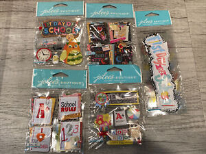 Jolee’s Boutique Craft Scrapbook Card Stickers 1st Day School Teacher Lot of 5