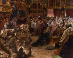 Impresión artística de archivo Georges Rochegrosse The Ball of the Burning Men 1889 17"x 22" - Imagen 1 de 1