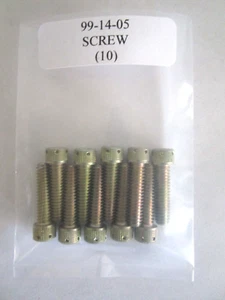 99-14-05 Socket Head Screw 1/4-20 x 1" Drilled Head Plated Steel - Lot of 10 - Picture 1 of 3