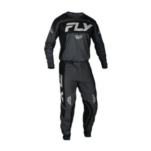 2024 Fly Racing Lite Motocross Offroad Race MX Gear Kit Charcoal Black Adults - Picture 1 of 5