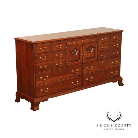 Pennsylvania House Chippendale Style Cherry Double Dresser Cover