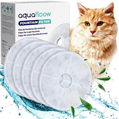 AQUAFLOOW Katzenbrunnen Filter für Catit Trinkbrunnen für Katzen Hunde Wasserbrunnen