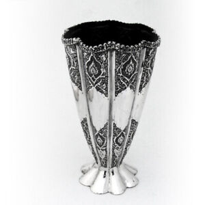 Flower Vase Ornate 84 Standard Silver Persian 1900-1930