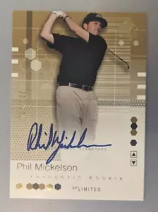 Phil Mickelson 2002 SP auténtico novato automático limitado 23/100 - Imagen 1 de 2