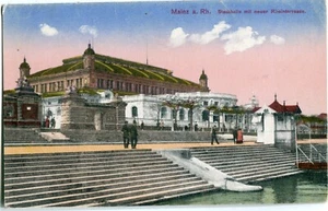 AK MAINZ /Rhein Stadthalle, Treppe zum Rhein um 1908 - Picture 1 of 1
