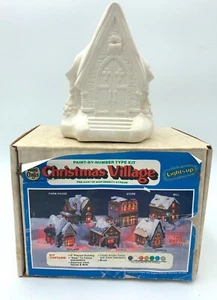 Wee Crafts 6" Christmas Village Church Ready to Paint w/ Light NO PAINT - Picture 1 of 6