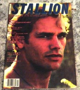 VINTAGE APRIL 1983 STALLION MAGAZINE GAY INTEREST🔥 - Foto 1 di 5
