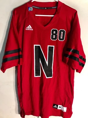 Adidas NCAA Jersey University of Nebraska Huskers #80 Red sz XL - Image 1 of 2