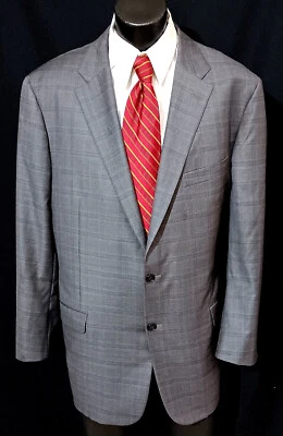 Hickey Freeman Custom Suit 52L Most Current Gold Label Super 150's Dual Vents - Image 1 of 4