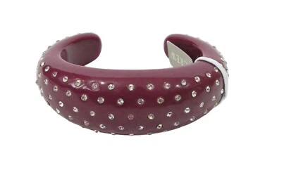 Pulsera J CREW Eileen Brillante Vintage Cálida Borgoña Estrás Talla S/M Nueva con Etiquetas Foto 1 de 2