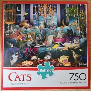 Quarantine Cats - Buffalo Jigsaw 750 - Picture 1 of 1