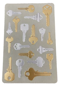 American Greetings Greeting Card Blank Keys W Envelope-NEW-SHIPS N 24 HOURS - Picture 1 of 3