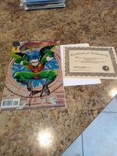 DC Comics:   Robin Issue #1 Autographed by Tom Grummett w/COA #1541/7500 --1993