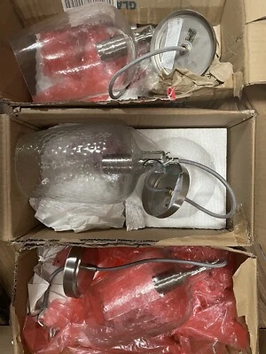 3 Allen + Roth Mini Pendant Brushed Nickel Finish Clear Glass Shade 0586864 - Image 1 of 4