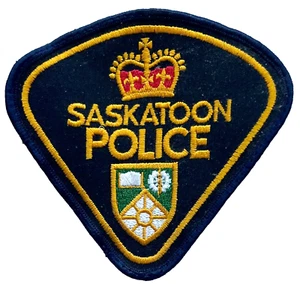 NUOVO ORIGINALE VINTAGE SASKATOON POLIZIA SPALLA TOPPA SASKATCHEWAN CANADA - Foto 1 di 3