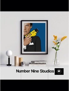 Less Lethal Bond Illustration Artwork A3 Print, signed, limited to 500 prints - Picture 1 of 5