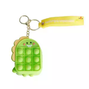Llavero Dino Bubble Pop verde neón - Imagen 1 de 4
