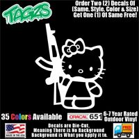Hello Kitty Cupid #11 Graphic Die Cut decal sticker Car Truck Boat Window 6" 