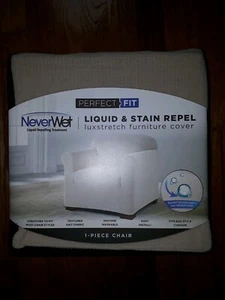 PERFECT FIT LIQUID & STAIN REPEL 1-PIECE CHAIR COVER - Picture 1 of 7