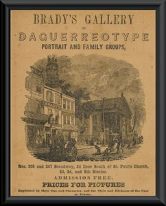 1840s Daguerreotype Mathew Brady Poster Reprint On 100 Year Old Paper *P034 - Picture 1 of 1