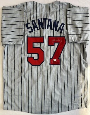 Johan Alexander Santana Araque New York Mets Signed Autographed Jersey PSA COA - Image 1 of 4