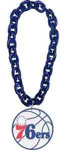 Philadelphia 76ers NBA Fan Chain Necklace Foam 3 Colors! - Picture 1 of 1
