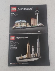 LEGO Architecture Las Vegas #21047 instruction booklet only 21028 New York NY LV - Picture 1 of 2