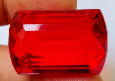 Mozambique Blood Red Ruby 85.25 CT Fancy Cut Loose Gemstone for Ring & Pendant - Image 1 of 4