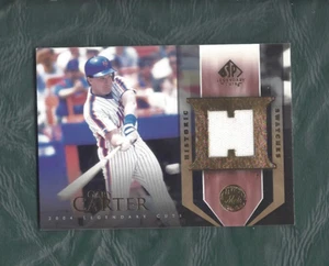 2004 SP Legendary Cuts jersey baseball card #HS-GC Gary Carter New York Mets NM - Picture 1 of 2