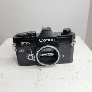 Cuerpo de cámara fotográfica Canon FTb QL SLR 35 mm solo probado funciona - Imagen 1 de 6