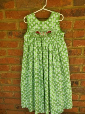 Whimsical Ladybug Smocked Dress For Summer Fun, Size 6 - Image 1 of 4