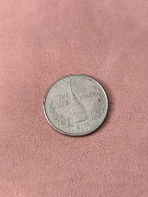 2000 P Maryland State Quarter Cent Coin From US Mint 25 Cents The Old Line 1788 - Image 1 of 2