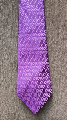 Charvet purple abstract pattern tie, new, perfect condition Foto 1 de 4