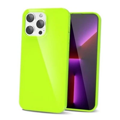 Funda de silicona líquida para teléfono iPhone, linda femenina delgada Ultra 13 Pro verde neón Foto 1 de 4