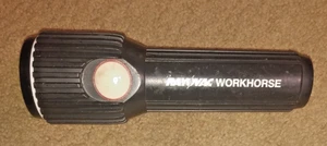 Linterna Rayovac Workhorse negra resistente incandescente probada - Imagen 1 de 5