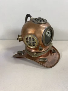Brass and Copper Mini Scuba Divers Helmet - Picture 1 of 5