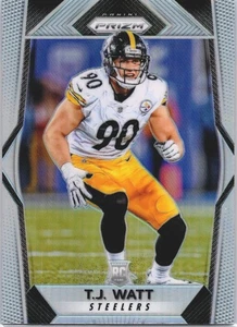 2017 Panini Prizm T.J. Watt #216 Rookie RC Silver Prizm Steelers (B) - Picture 1 of 2