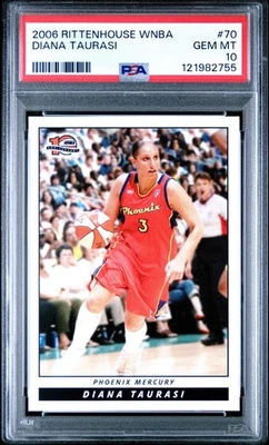 2006 Rittenhouse WNBA Diana Taurusi PSA 10 Gem Mint #70 Phoenix Mercury - Image 1 of 2