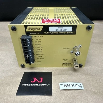 NEW NO BOX- Acopian N01HD60T High Voltage Power Supply 21-32V, 60mA || WARRANTY! - Image 1 of 4