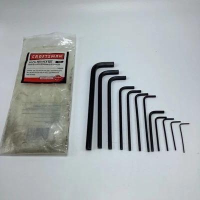 Craftsman Hex Key Set Inch No. 46683A Incomplete Set 12/14 Pieces Available - Image 1 of 4