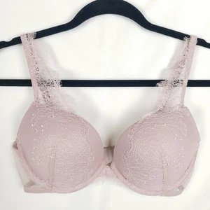 Sujetador push-up Victorias Secret muy sexy 34C acolchado ajustable encaje rubor - Imagen 1 de 12