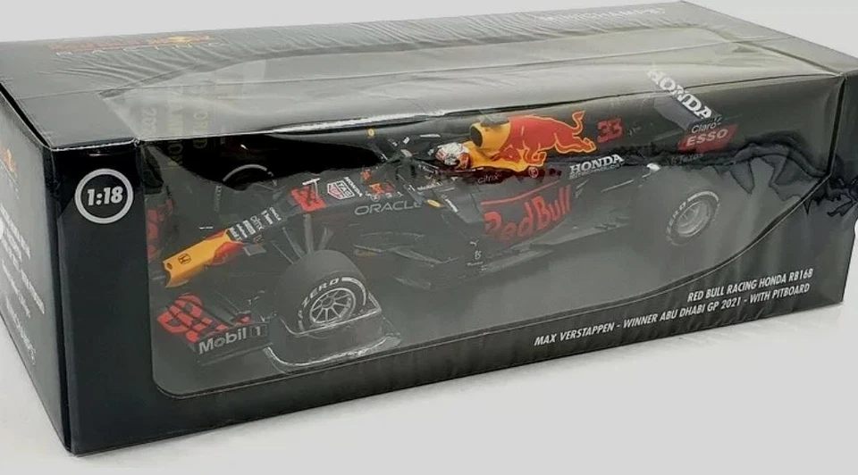 PMA MINICHAMPS 212333 RED BULL VERSTAPPEN ABU DHABI GP 2021 1/18 F1 SCALE MODEL - Immagine 1 di 2