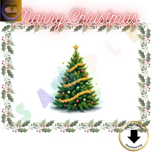 Shareable Christmas Tree Design   Christmas Card Printable and  Digital - Picture 1 of 2