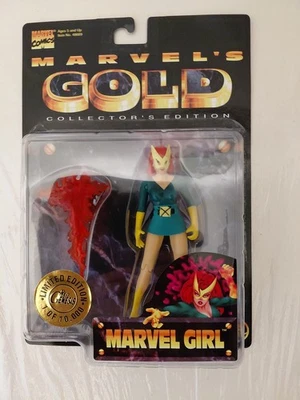 MARVEL GIRL 5 «AF ЗОЛОТОЙ КОЛЛЕКЦИОННОЕ ИЗДАНИЕ ОГРАНИЧЕННОГО ТИРАЖА 1/10000 TOY BIZ 1997  - Изображение 1 из 2