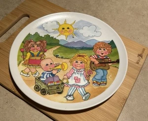 VINTAGE MELAMIN KOHL PATCH KINDER Musikkapelle 9" TELLER - Bild 1 von 7