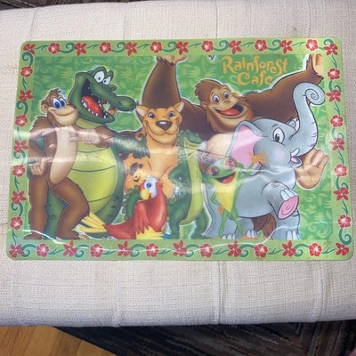 MANTEL INDIVIDUAL CAFÉ RAINFOREST VINTAGE USADO   Foto 1 de 4