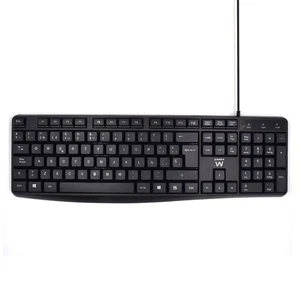 Klawiatura Ewent EW3001 czarna Qwerty hiszpańska QWERTY - Zdjęcie 1 z 1