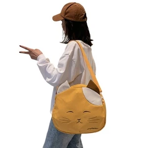 Women Shoulder Bag Cute Cartoon Cats Crossbody Bag Japanese Style Messenger Bag - Picture 1 of 14