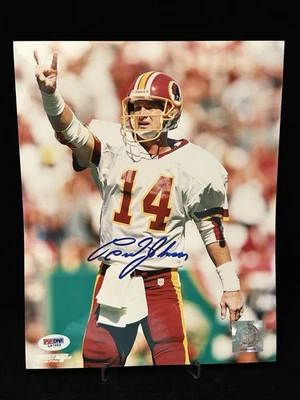 Foto autografiada firmada por Brad Johnson de los Washington Redskins 8x10 certificado de autenticidad PSA Foto 1 de 3